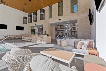 Lenox burnet apartments in austin, texas outdoor grilling area